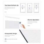 Fabric Cellular Shades Cordless Blackout Top Down Bottom up Cellular Shades Cordless Honeycomb Blinds for Windows - Image 4