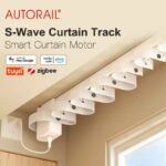 Complete Hidden Track and Motor Wave Rippld Fold Electric Curtain Rail