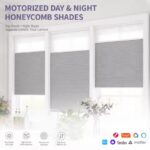Day and Night Blinds Smart Double Cellular Blinds Honeycomb Pleated Window Shades Home Fabric Spring Format - Image 2