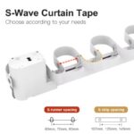 Complete Hidden Track and Motor Wave Rippld Fold Electric Curtain Rail - Image 3