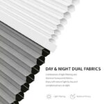 Day and Night Blinds Smart Double Cellular Blinds Honeycomb Pleated Window Shades Home Fabric Spring Format - Image 4